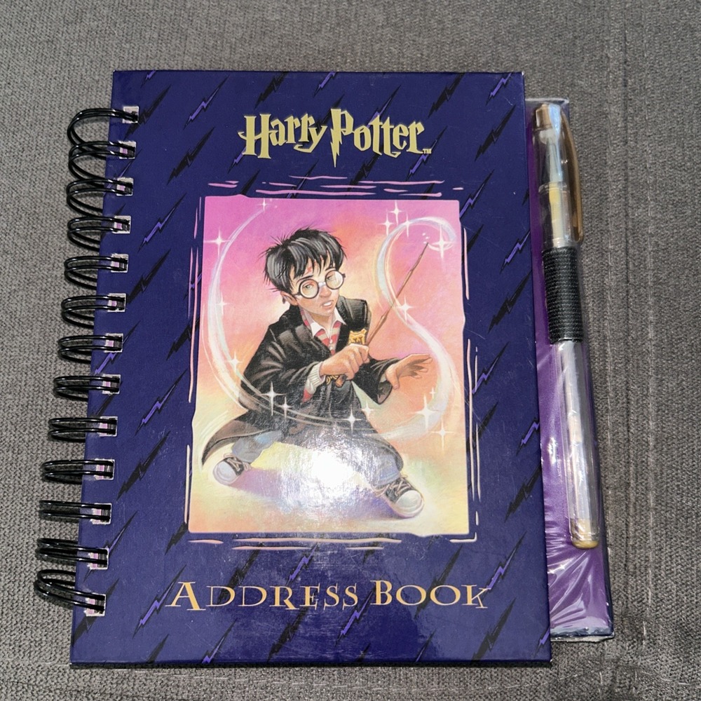 HARRY POTTER ADDRESS BOOK RARE ‎ (2000)in original pack, pen sealed NEVER USED